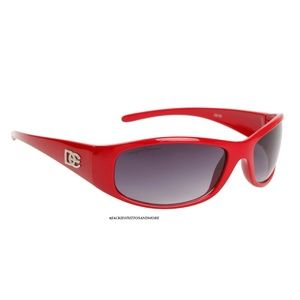🆕😎DE DESIGNER EYEWEAR SUNGLASSES FOR WOMEN or MEN Red Frame